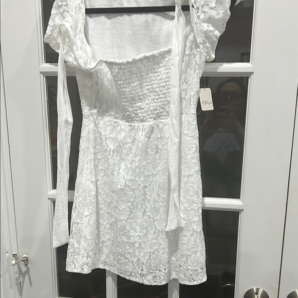 Free People Silver Asymmetrical Sequin Dress - Picture 4 of 4